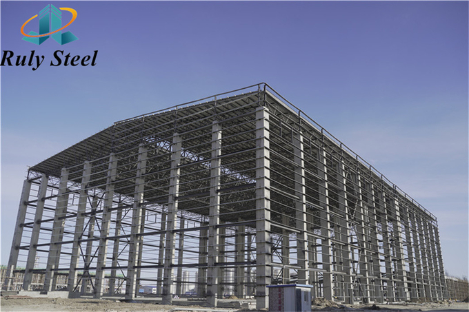 Economical Prefabricated Metal Warehouse Fast Constructionn Speed Rapid Installation Rate