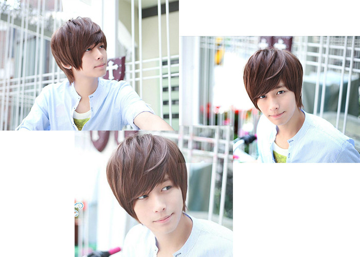 Tangle Free Mens Hair Wigs Bright Straight Hair Weave For White Men