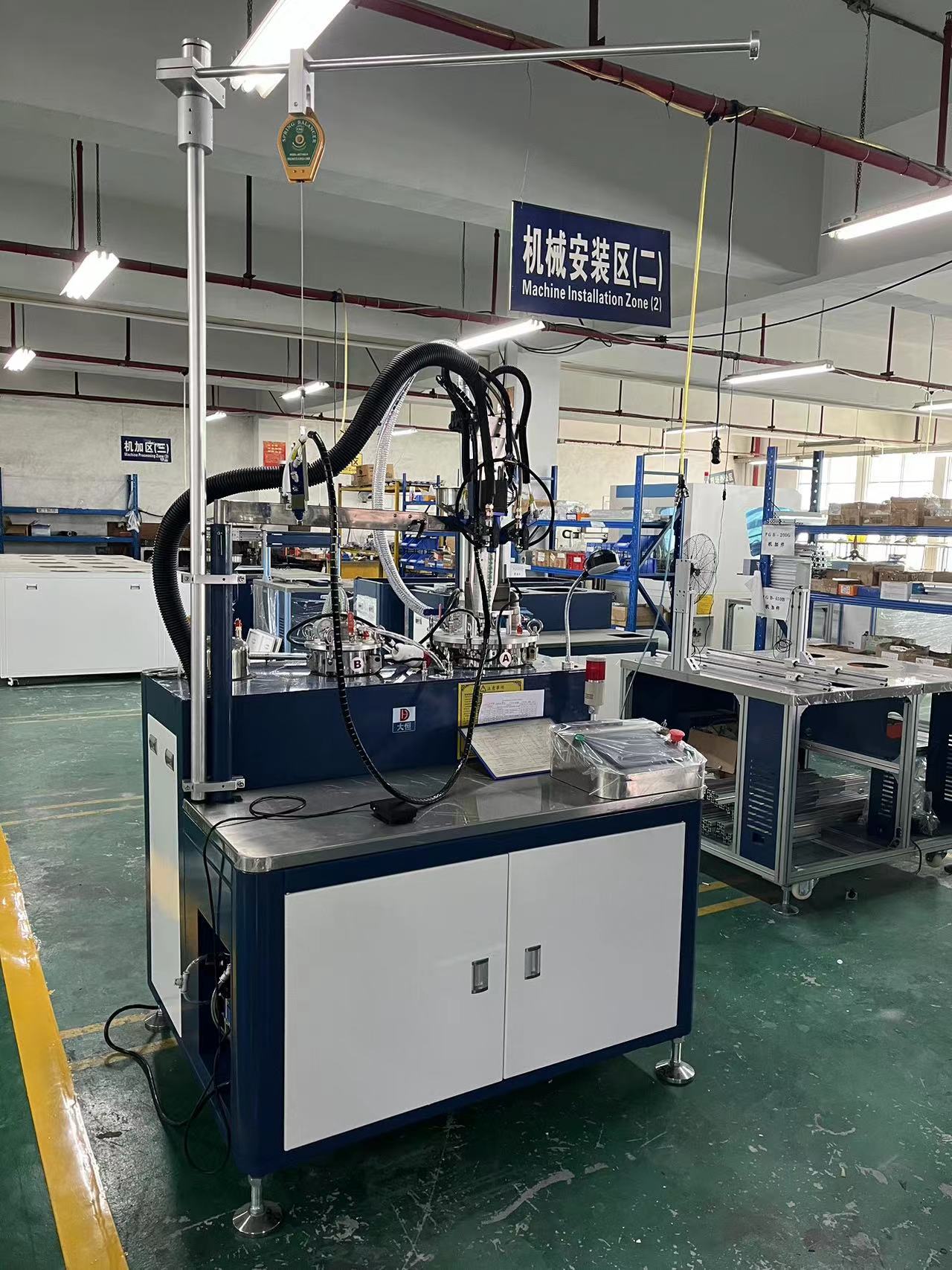 Vacuum Functions Semi Automatic Precision Liquid Glue Dispenser for 2 Part Resin Mixing
