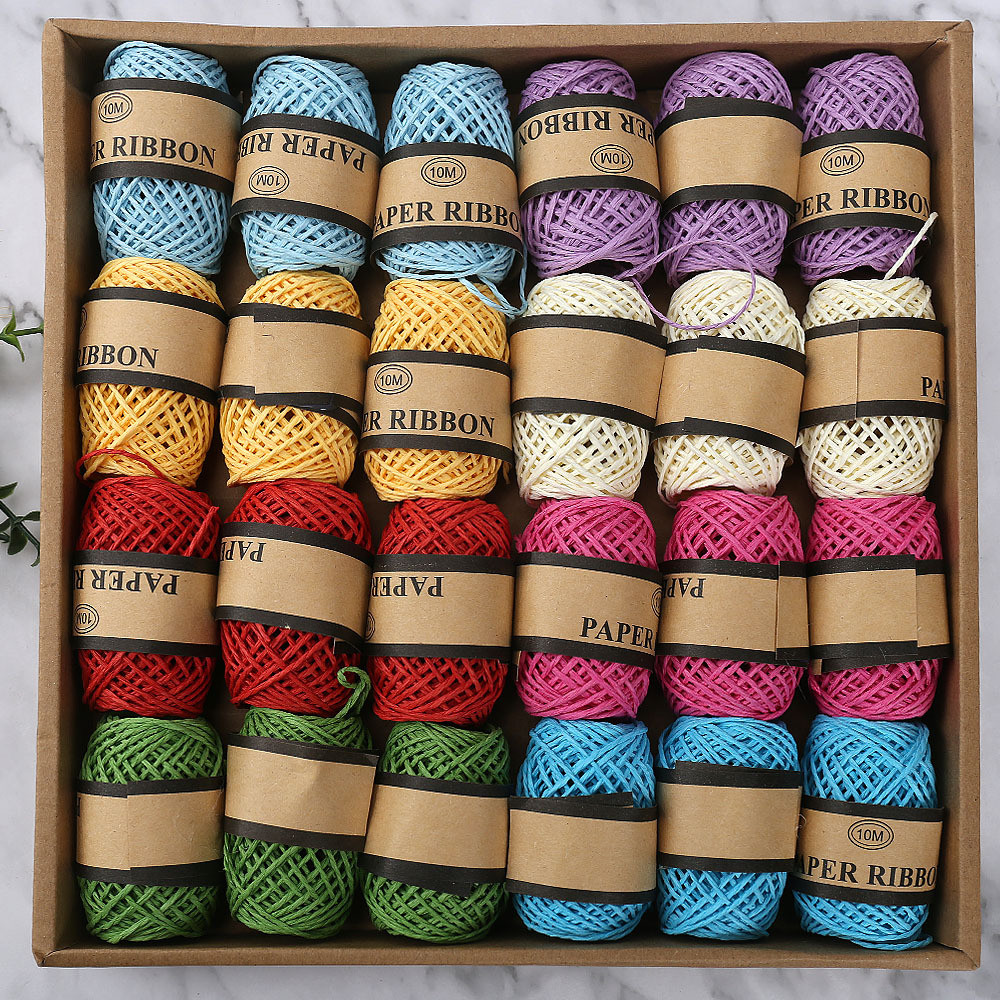 Colored 2mm Paper Rope 10m Eco Friendly DIY Craft Paper Rope
