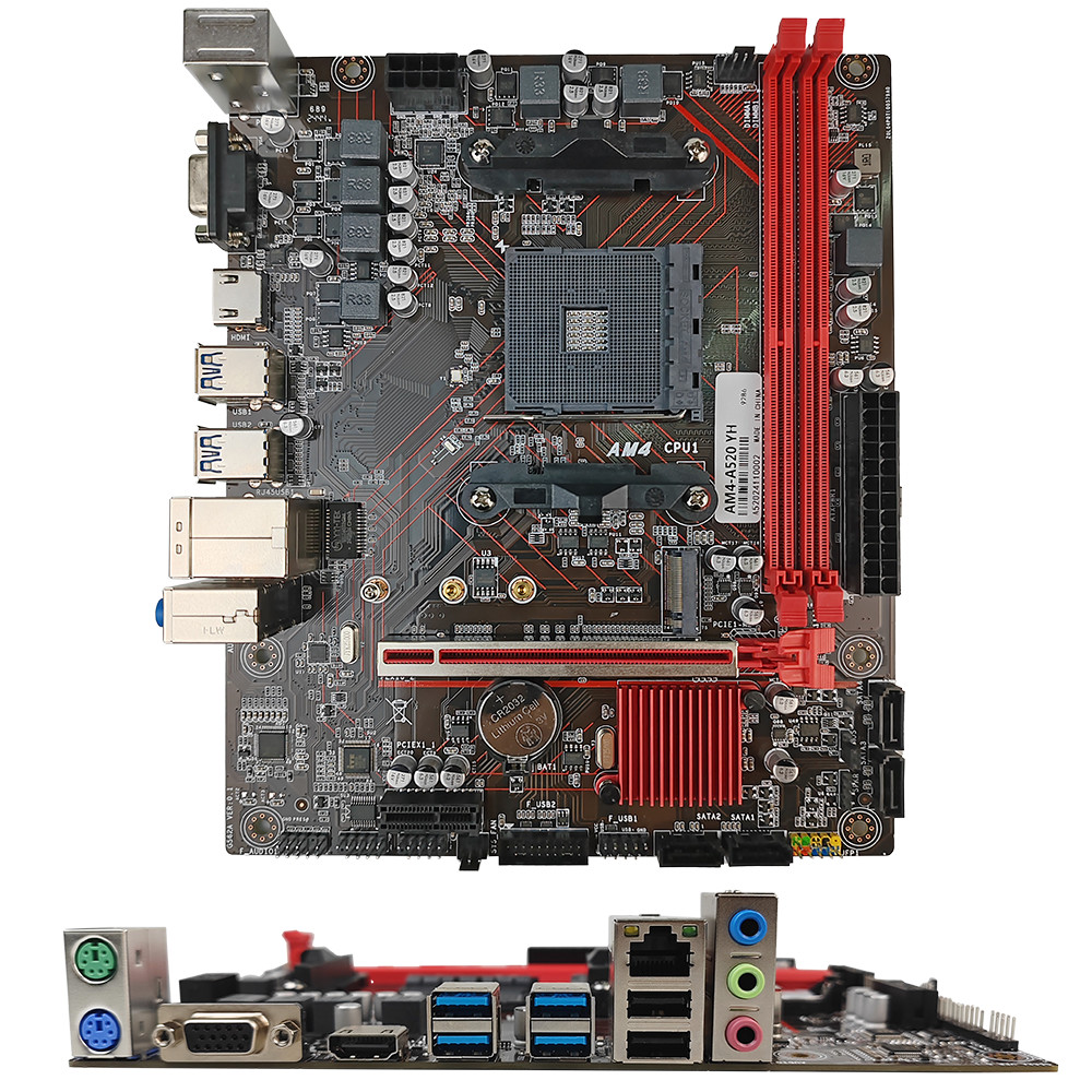 PCWINMAX Gaming A520 Socket AM4 DDR4 MicroATX Motherboard Supports Ry 3000 4000 5000 Series Processors Motherboard