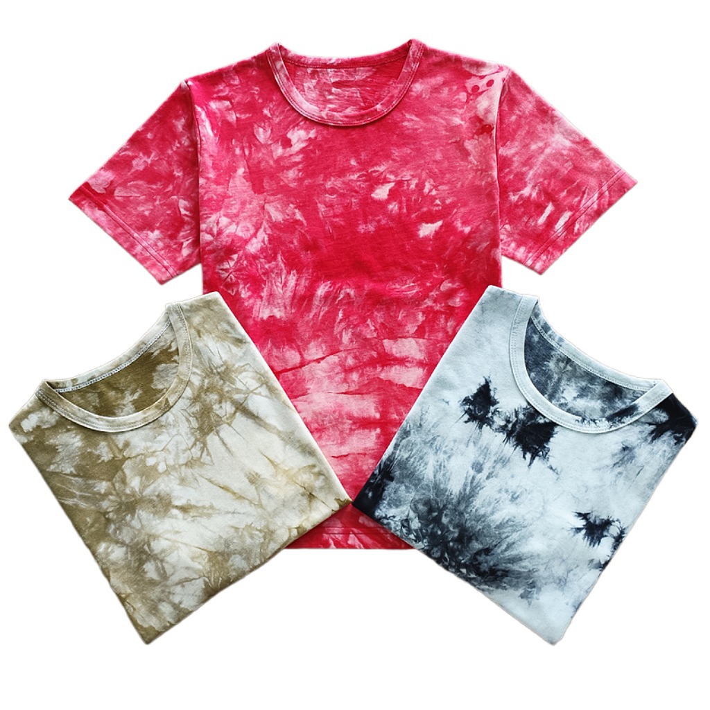 Customize 100% Cotton Boys Clothing Set for Summer Soft Hand Feel Tie Dyed Pattern Type