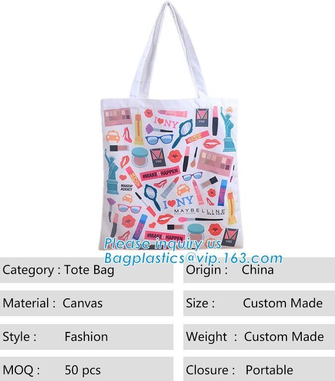 Professional Cosmetic Bag Canvas Zipper Pouch Wholesale, Private Label Makeup Bag, Canvas Bag with Zipper bagplastics