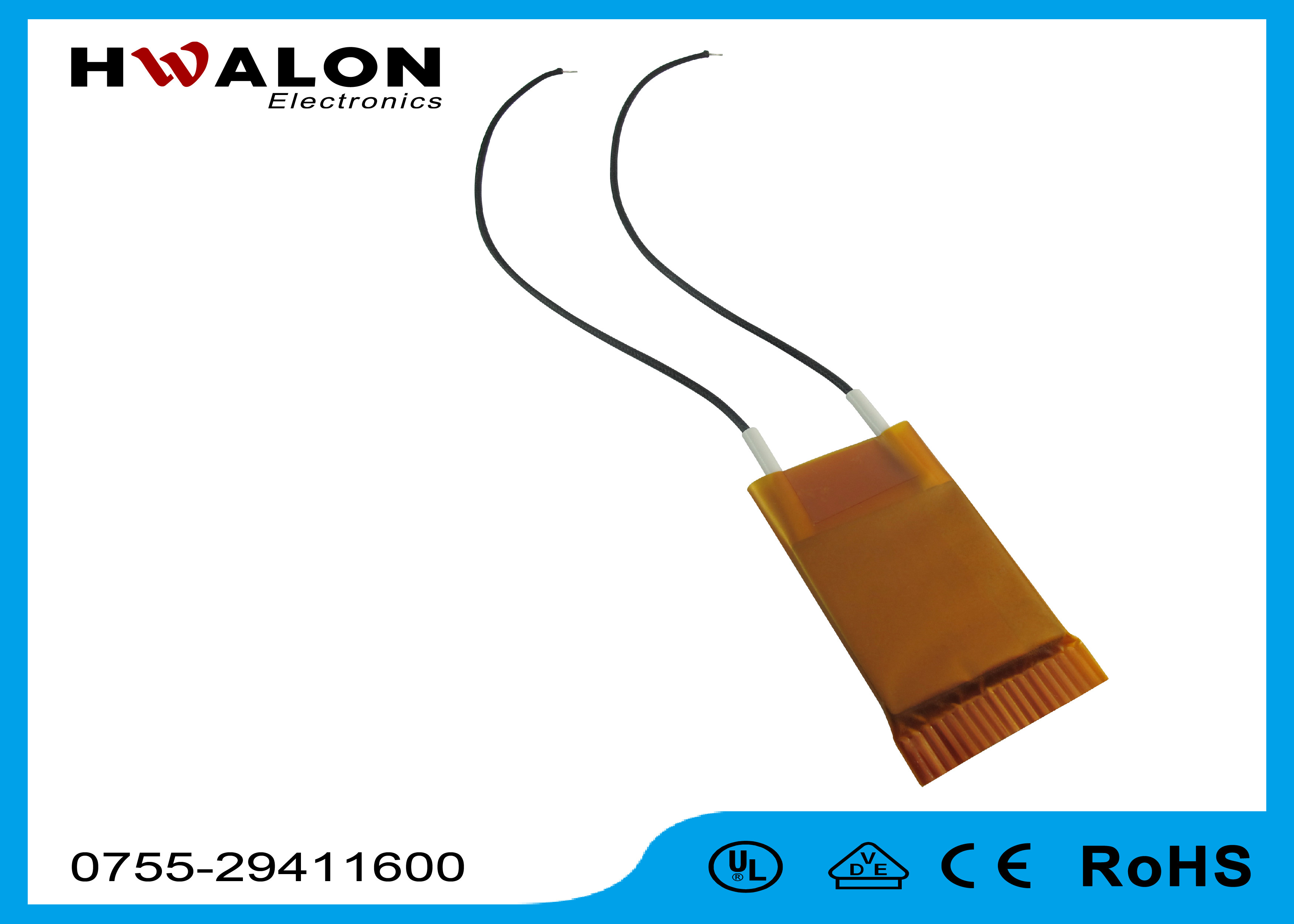 70℃-300℃ PTC Heating Element for Soldering Machine Hair Straightener Hair Curler