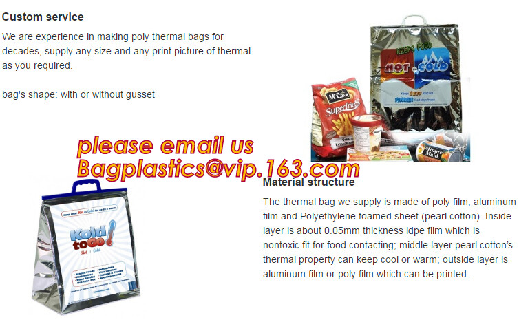 custom bulk waterproof large soft folding food delivery picnic lunch tote grocery cooler bag aluminum foil thermal bags