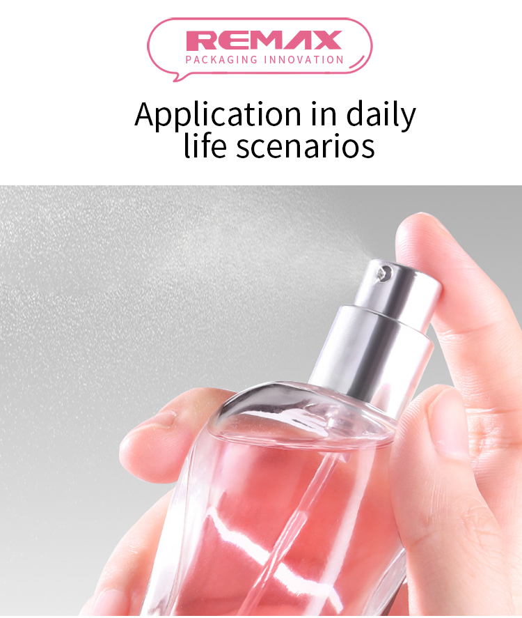 50ml Clear Glass Perfume Bottle with Round Cap and Screw Neck Refillable Design