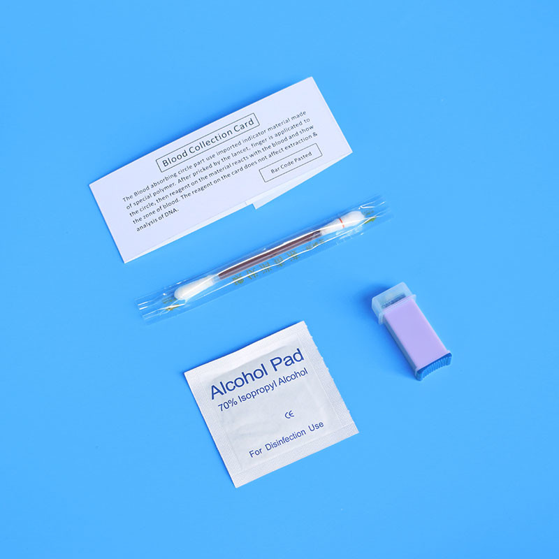 Saliva Blood Sample Collection Card DNA Test Crimping Grid Circle