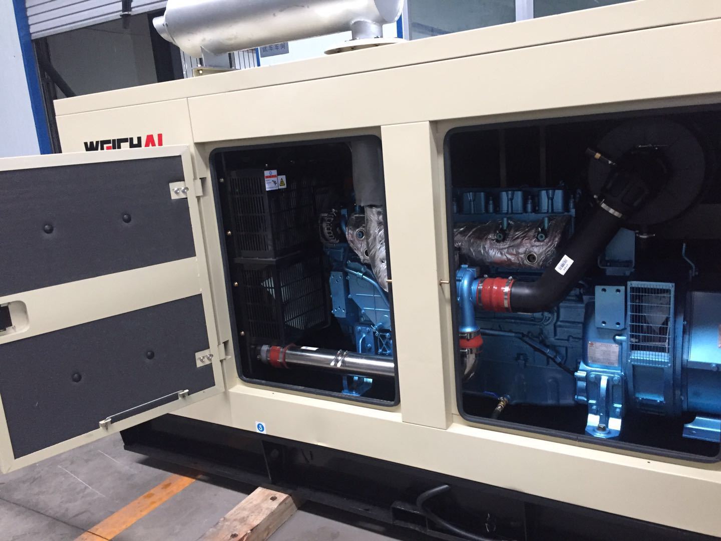 200KW Weichai Diesel Generator Set with Pure Copper Brushless Motor and Self Starting