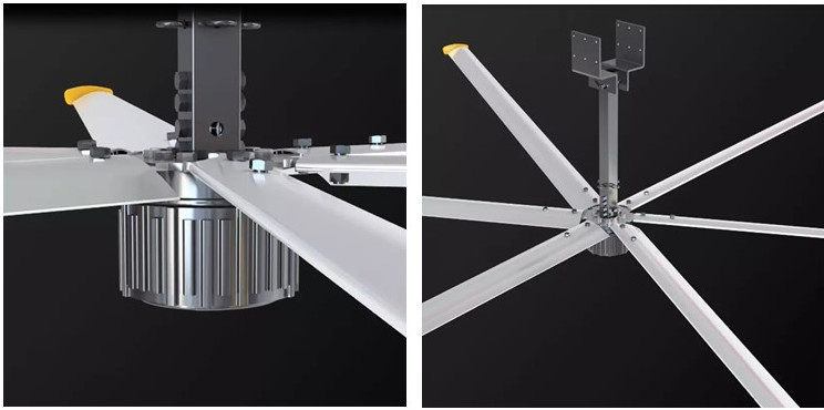 16 Feet Hvls BLDC Ceiling Fan Industrial Big Permament Magnet Synchronous Motor