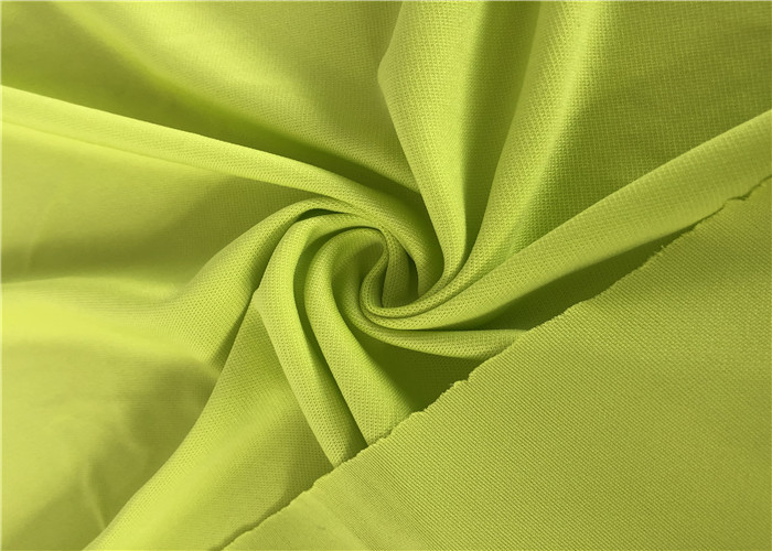 160cm 100% Polyester Weft Knit Fabric Coolmax Dry Fit Double Pique For Sportswear
