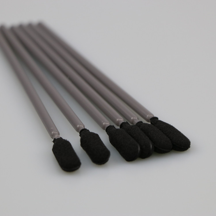 Disposable Long Round Head Lint Free Disposable Cleanroom Open-cell Foam Cleaning Swabs