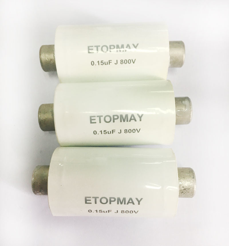 Cylindrical Axial Type Polypropylene Film Capacitor MKP Filter 0.15uF 800VDC