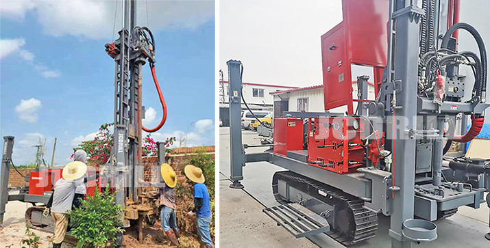 400m Crawler Mounted Full Hydraulic Water Well Drilling Rig