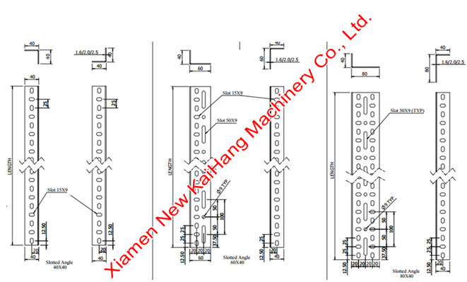 Steel Rack Roll Forming Machine , Angle Roll Forming Machine With Servo Feed In