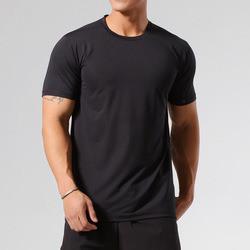 China                  Custom Logo T Shirt 95%Cotton 5%Spandex Gym Fitness Training Plain Men T Shirt              on sale