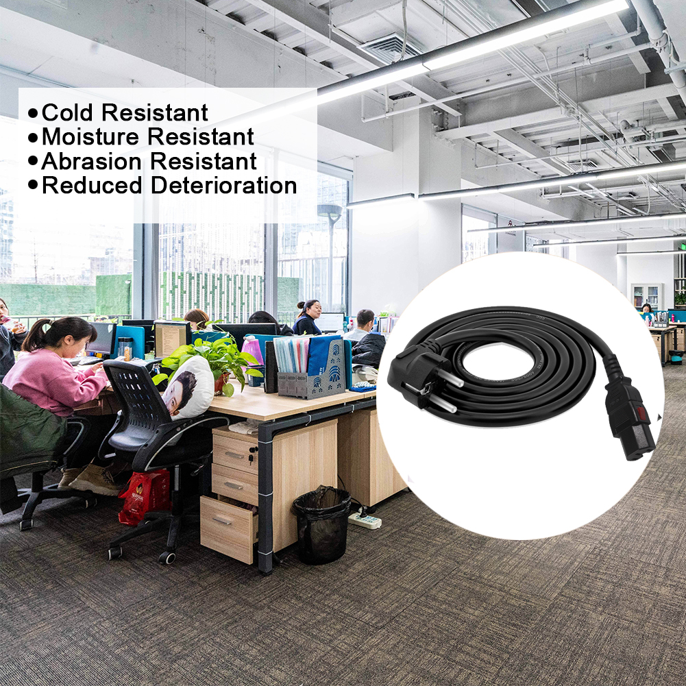 Pse Pdu Locking Plug Power Cable with Rewireable Schuko CEE 77 to IEC15 Connector