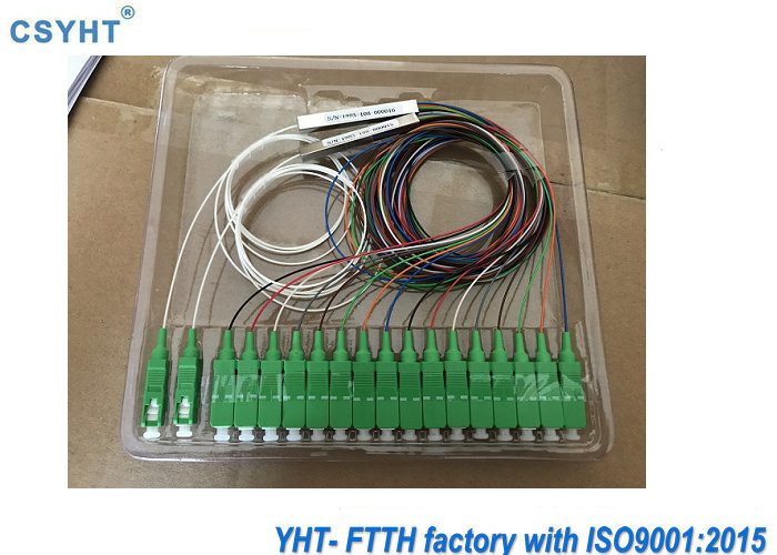 CATV 0.9mm Fiber Optic PLC Splitter With LC ST FC Connector