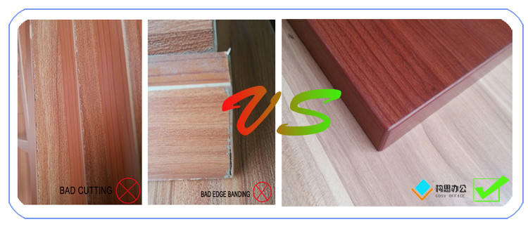 Modular Melamine Office Furniture Staff Cluster Desk 25mm Table Thickness