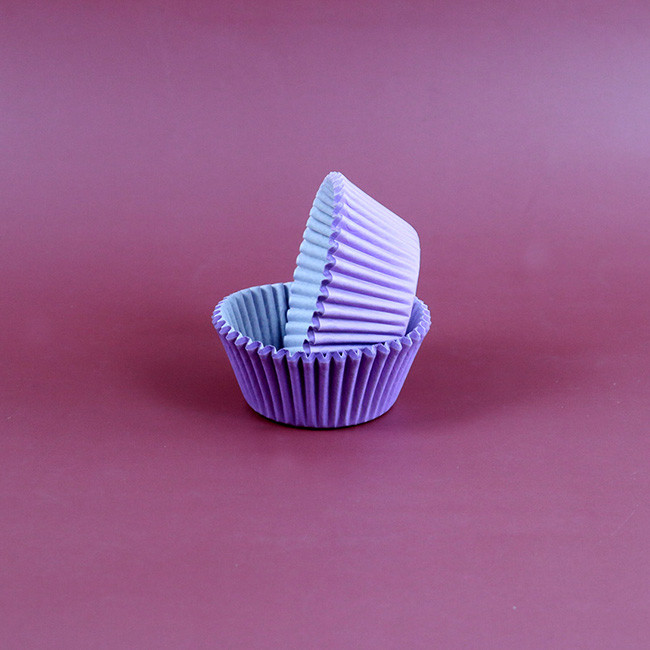 50Pcs/Set Panttern Violet Coloured Muffin Paper Cupcake Cases Baking Cup Cake Case Disposable Cake Baking Paper Cup