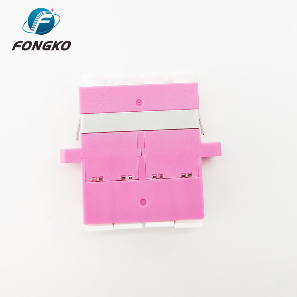 Rose Quad Lc To Lc Coupler Multimode OM4 Cable To Fiber Optic Adapter