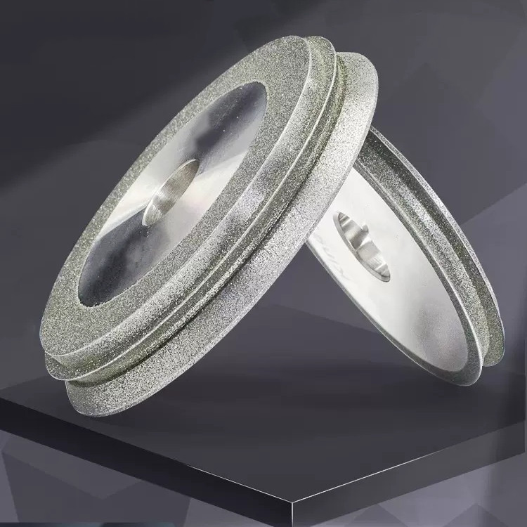 Electroplating Wood Grinding Wheel Metal Grit Silver Customized