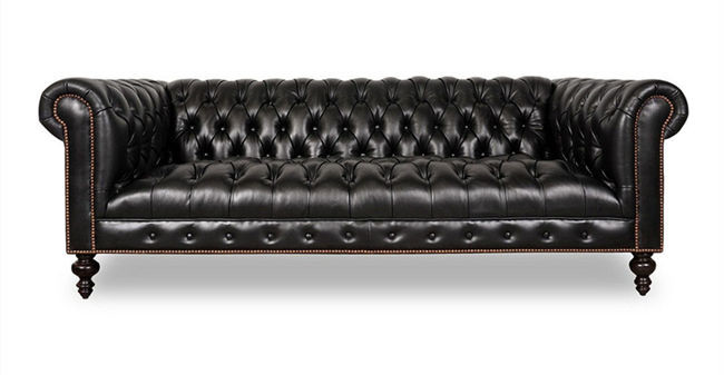 Grey Vintage Leather Chesterfield Sofa With 1/2/3/4 Seater