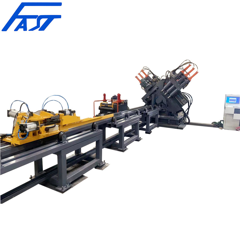 JX3635 CNC Angle Drilling, Marking And Shearing Line (HEEL UP Location Of Angle - /\)