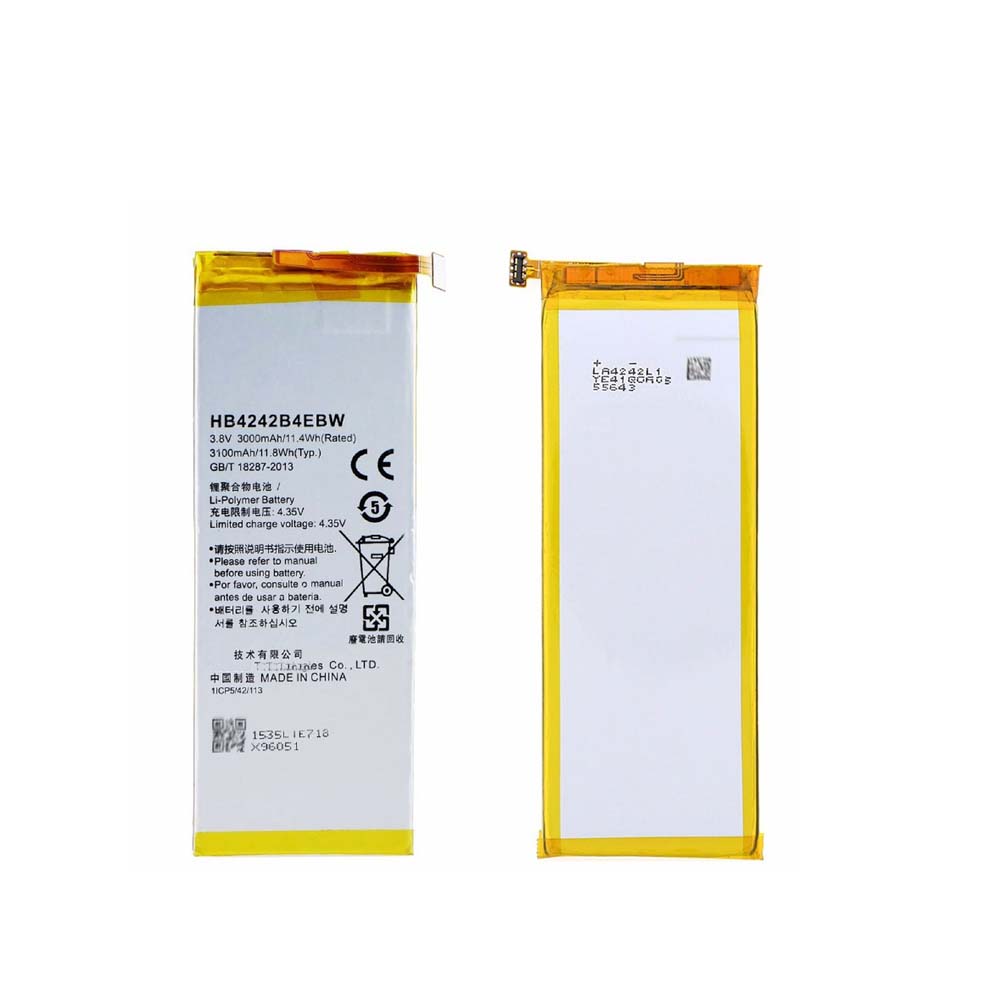 3000mAh 3.8V Huawei Mobile Phone Battery Huawei HB4242B4EBW Battery FOR HONOR 6 ASCEND H1611