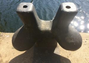 Buy cheap Horn Bollard Marine Mooring Equipment 40 Ton Cast Stainless Steel Material product