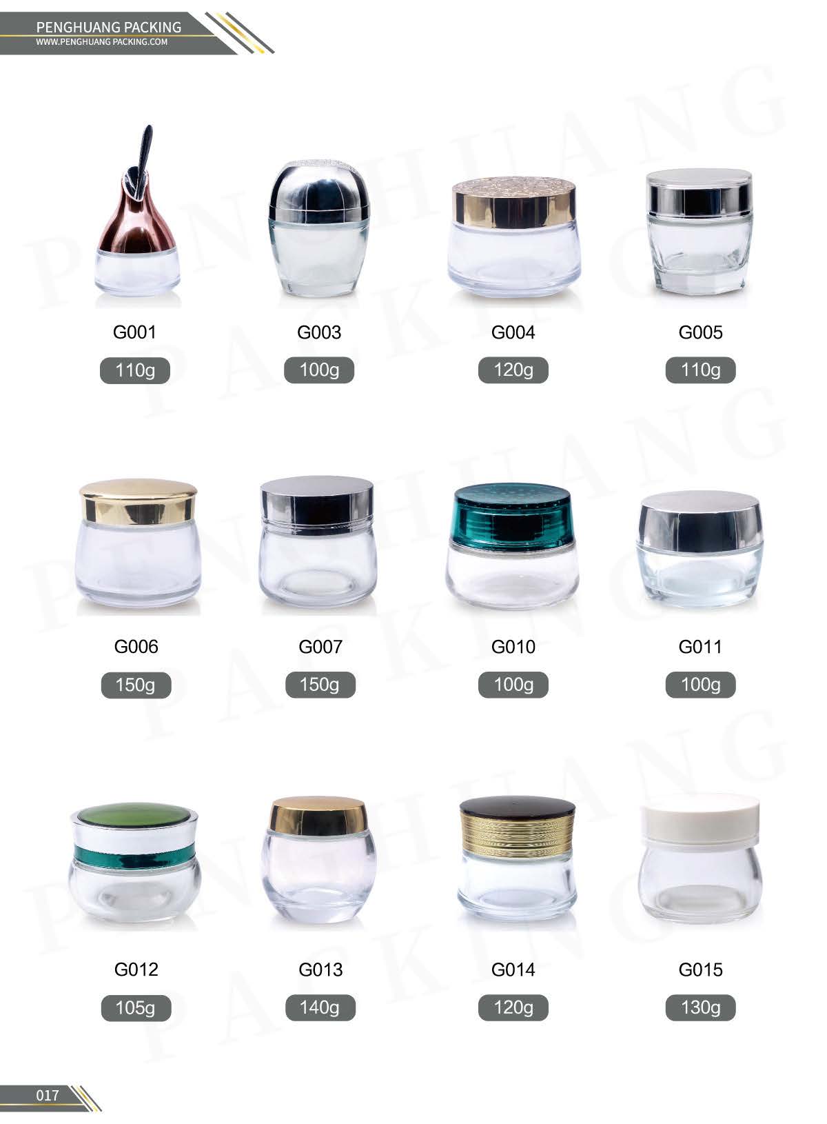 3ml 15ml 20ml Cosmetic Cream Jar Glass Clear With Gold Lids