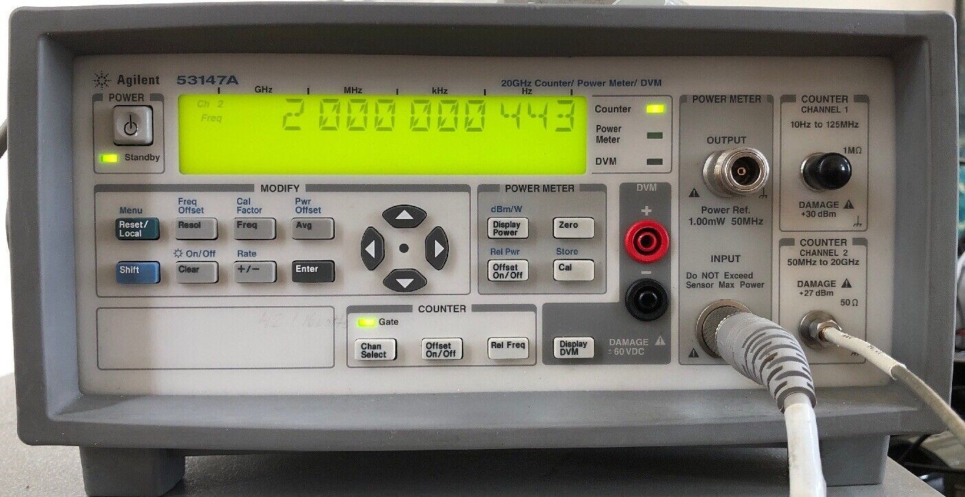 Agilent 53147A RF Power Meter Microwave Counter DVM 20GHz Ultra Wideband
