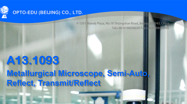 OPTO-EDU A13.1093-R Trinocular Metallurgical Microscope Semi Auto Reflect BF / DF DIC Polarizing