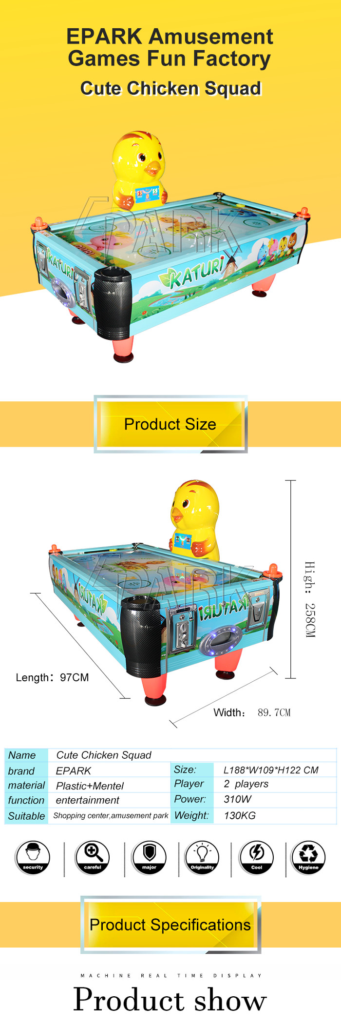 Air Hockey Table Indoor Air Hockey Game Machine 2 Players Coin Operated