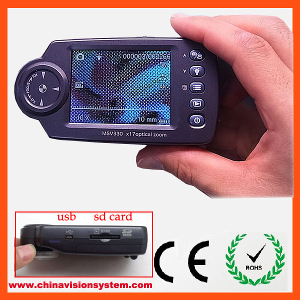 2.7Inch 500X Magnification 5MP Portable Digital Microscope