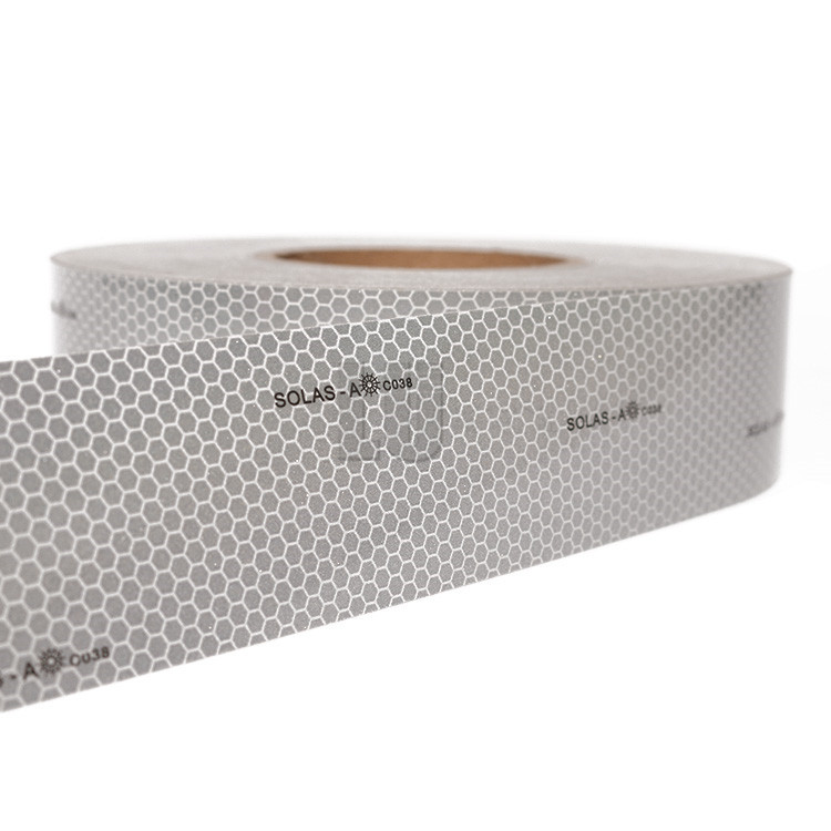 White PET/PVC Strong Adhesive Waterproof Reflective Tape for Life-Buoy