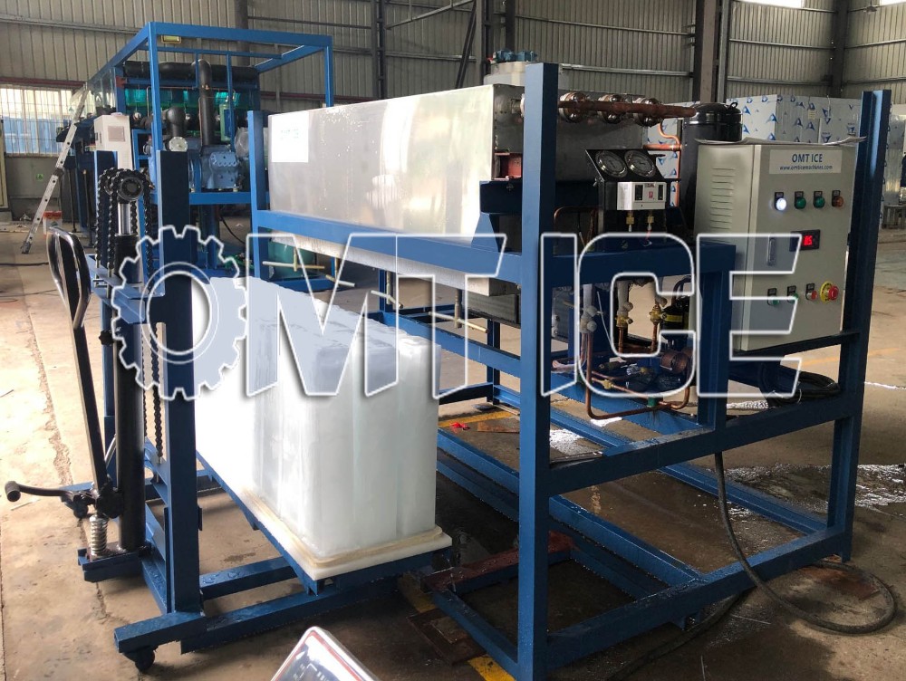 1Ton Direct Cooling Ice Block Machine Fishery Industrial Ice Block Making Machine