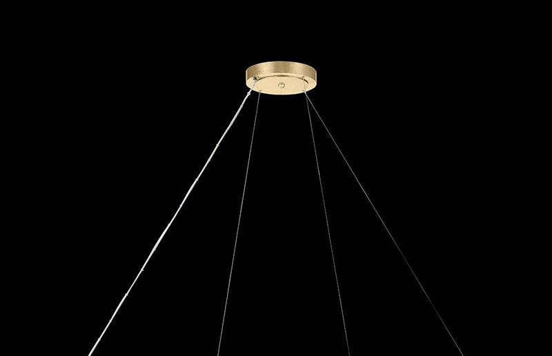 High Brightness Gold Water Drop Crystal Chandelier Ceiling Light Dimmable