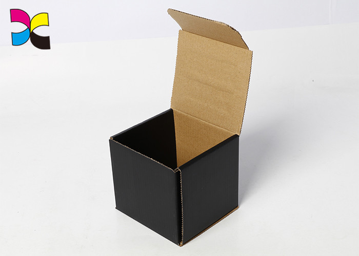 Electronics Custom Paperboard Boxes Black Corrugated Paper Embossing CMYK Pantone