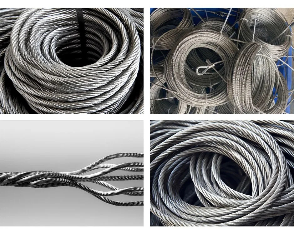 18X7 Iws High Tension Stainless Steel Wire Rope For Construction