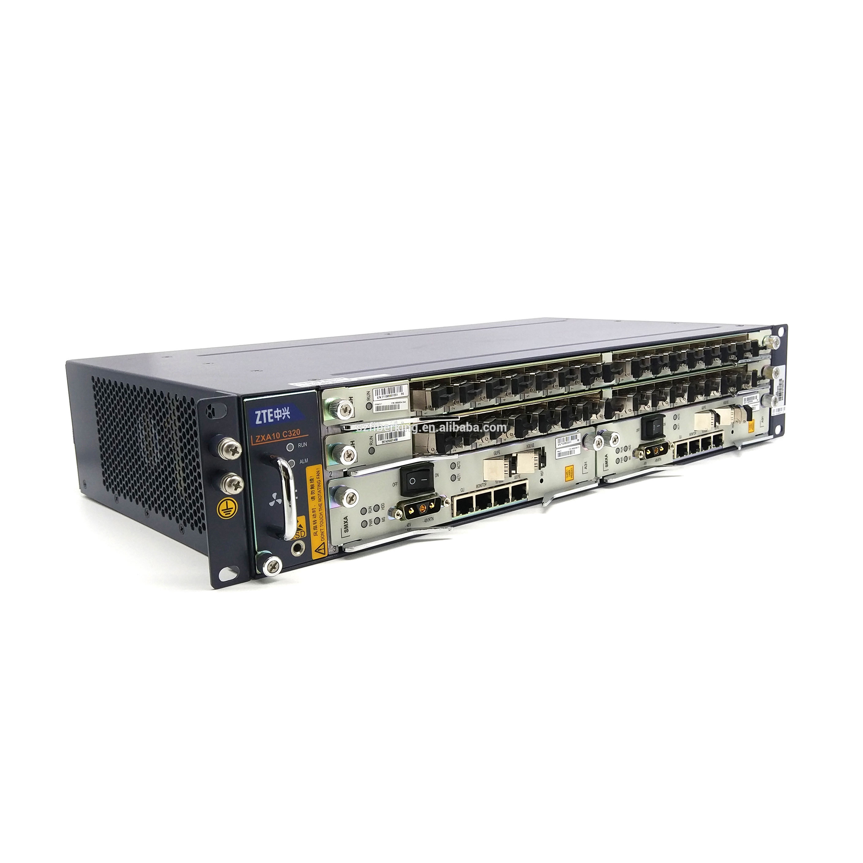 ZTE ZXA10 C320 EPON OLT 32ports with 2 ETGH EPON card Dual DC power input