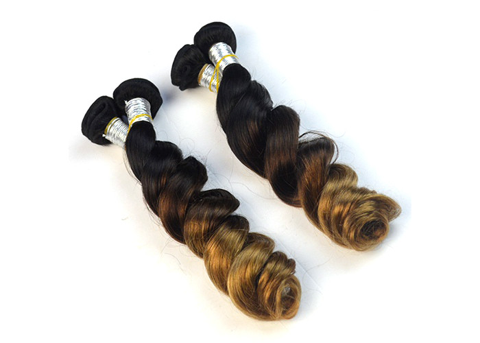 8A Grade 3 Tone Colored Human Hair Extensions 10"-30" Tangle Free