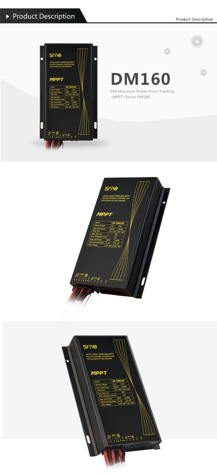 Durable Solar Street Light Charge Controller Waterproof Pwm Solar Regulator