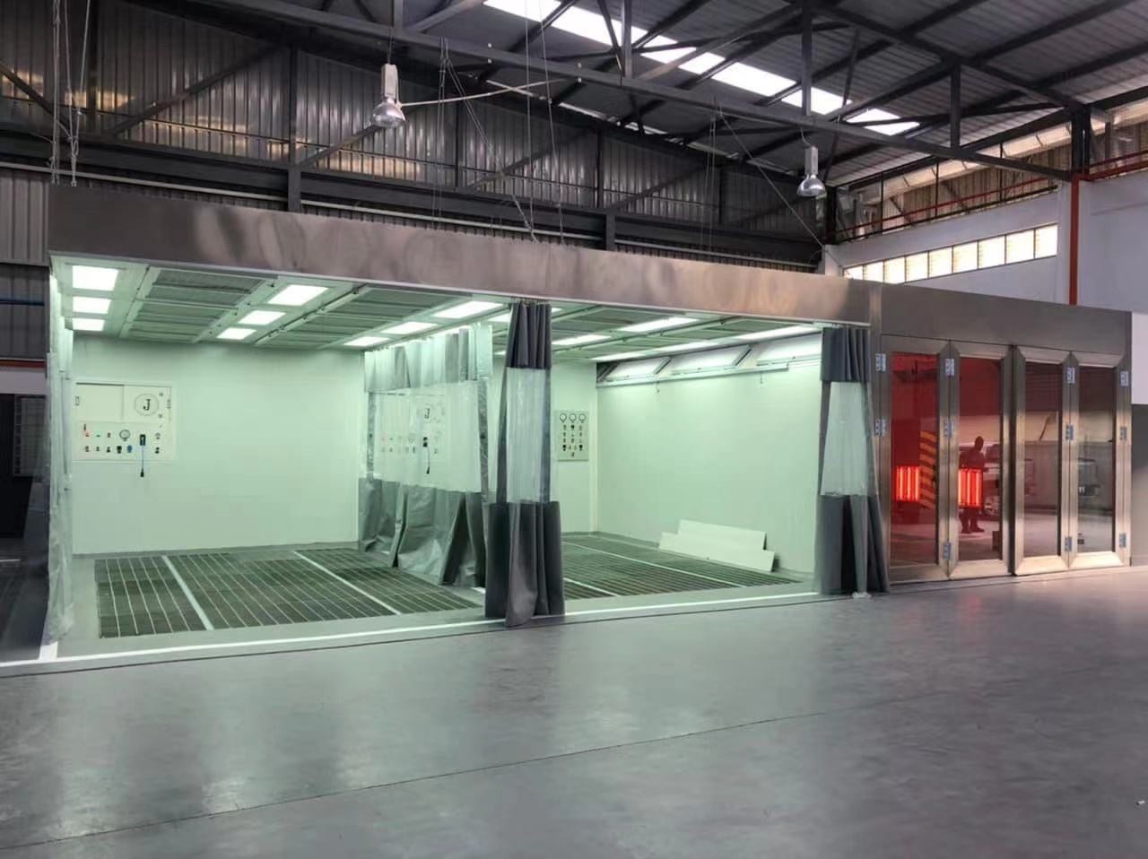 Versatile Portable Auto Body Prep Station 2.4T Prep Deck Paint Booth For Various Vehicle