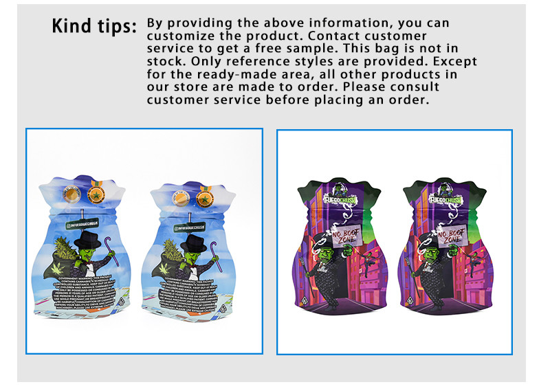 Weed Mylar Bag Food Storage Child Safety-Oriented 15x20cm Tamper-Proof