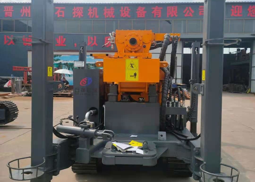 With Air Compressor High Speed ST 350 Meters Depth Crawler Drilling Rig