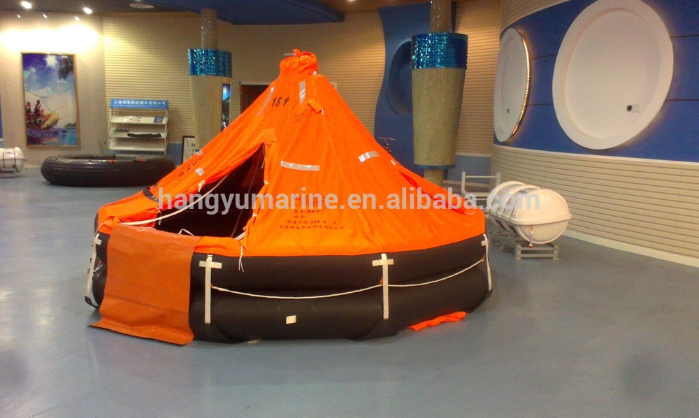 20 person cheap Davit Launched self inflating life raft