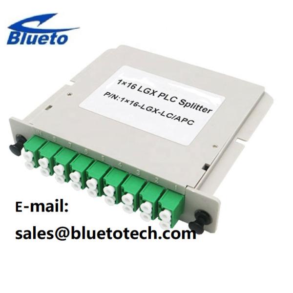 FTTH FC 1x4 Fiber Optic LGX Box PLC Splitter For Networks