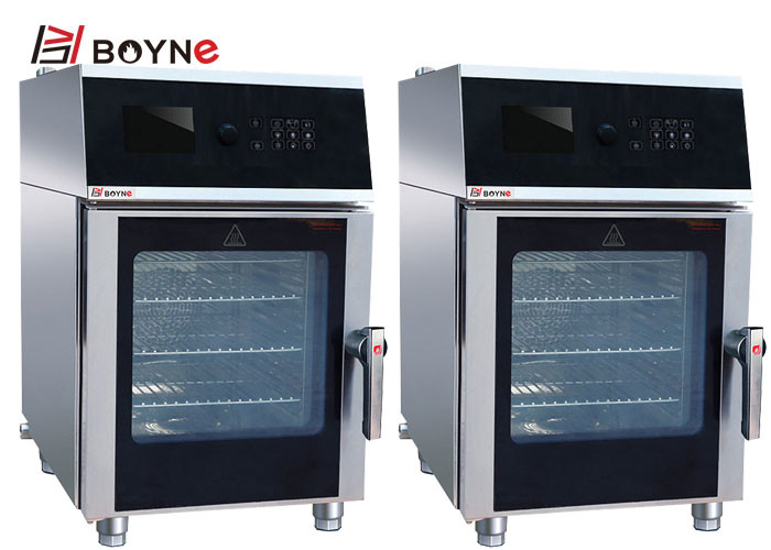 Commercial Kitchen Cooking Equipment High Effecient LCD Version Electric Combi Oven With Injection