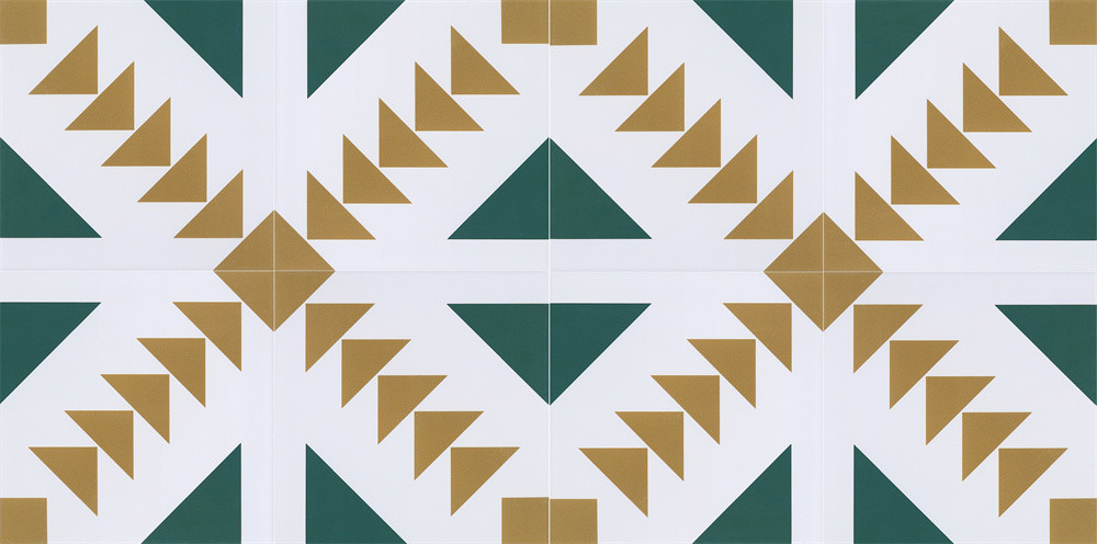 Yellow And Green 200x200mm Ceramic Rustic Tiles For Bathroom And Durable Wall Tile For Balcony