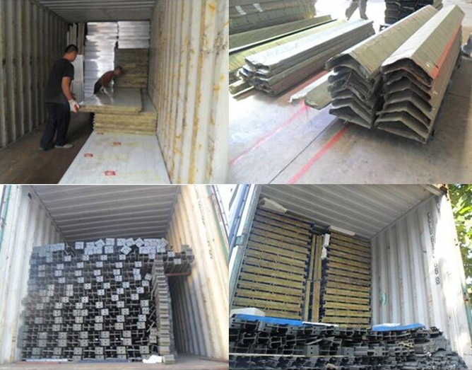 Low cost light steel frame prefab camp construction site accommodation house
